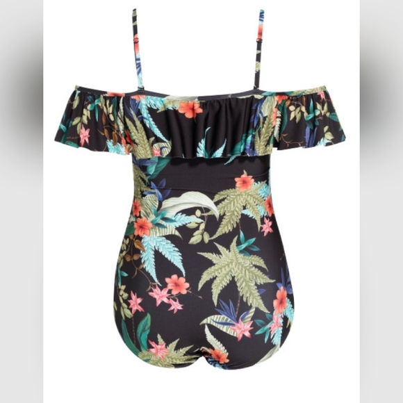 City Chic Plus Size One Piece Swimsuit Bathing 1pc - Picture 3 of 6